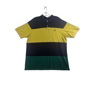 Vintage Chaps Ralph Lauren Colorblock Polo Shirt Mens Large 90s Short Sleeve